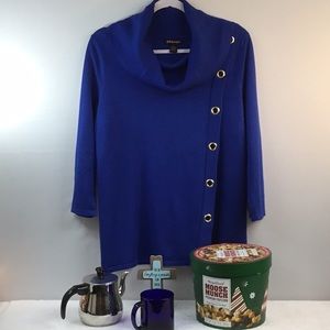 BY DESIGN BLUE SWEATER